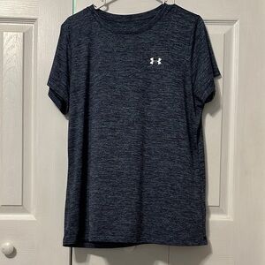 Women’s Under Armour Heathered Navy Shirt - Loose Fit - XL